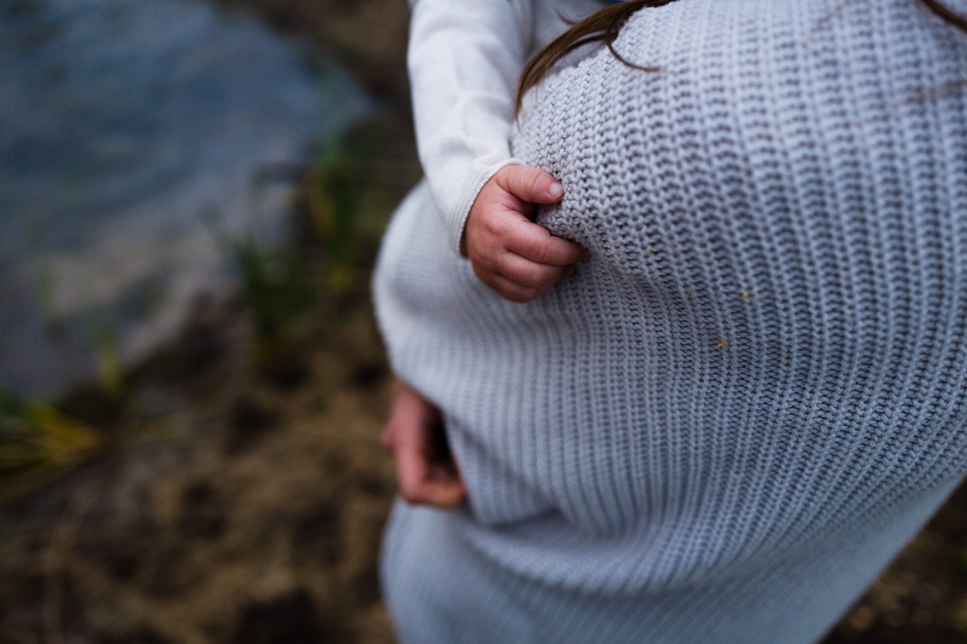 Mother holding her child